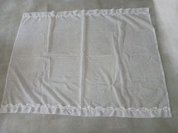 rideau voile blanc 136 x 106 neuf