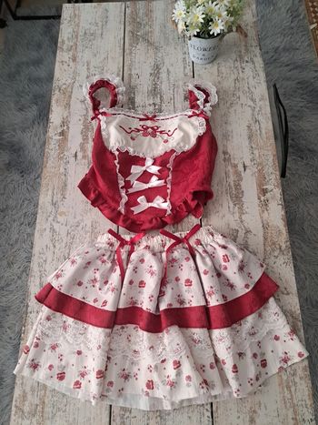 Ensemble 2 pièces Sweet Lolita broderie et dentelle