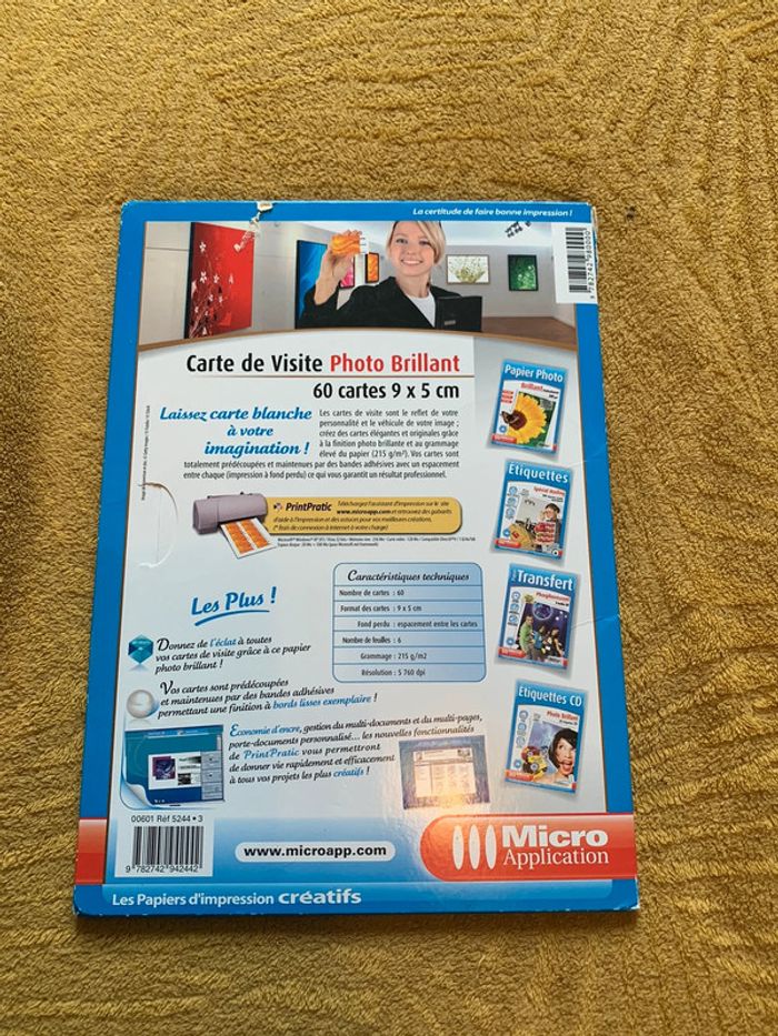 Cartes de Visites Papiers d’impression - photo numéro 2