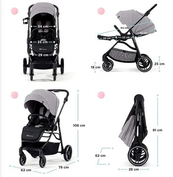 Poussette kinderkraft vesto neuf avec sac à langer