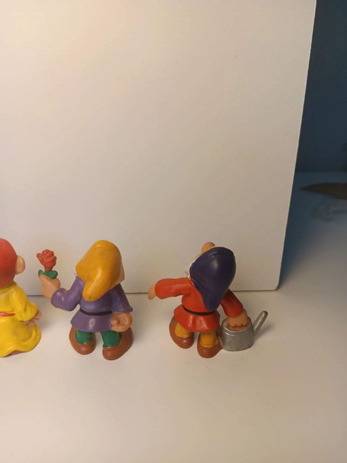 Lot figurines vintage Walt Disney production bully 1982 blanche neige et les sept nains - photo numéro 8
