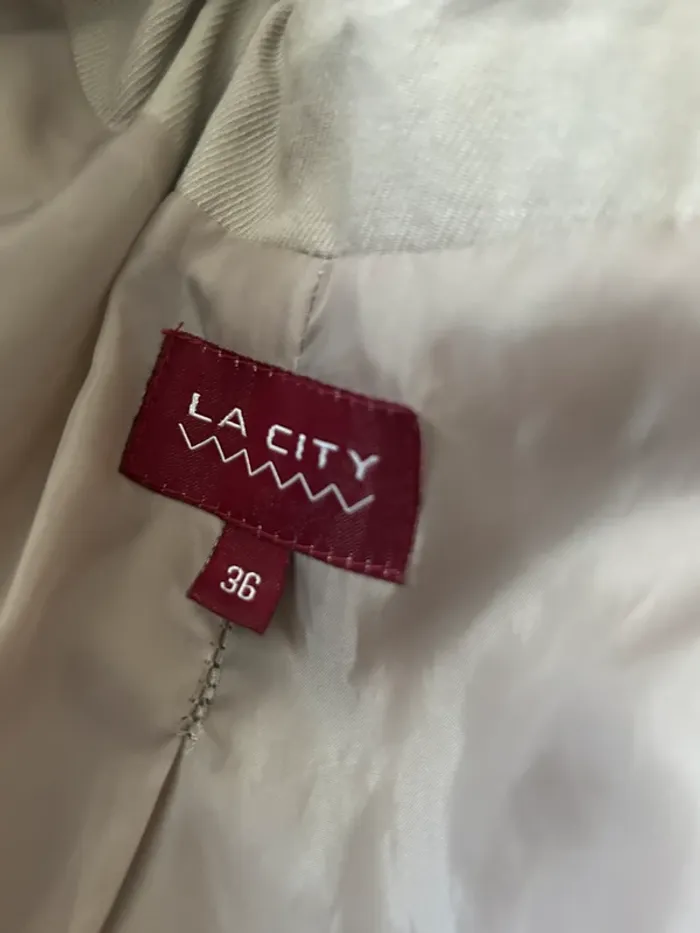 La City Trench-coat beige femme, taille 36 - photo numéro 5