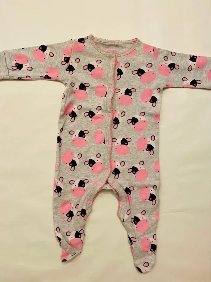 Lot 7 pyjamas fille taille 6 mois - photo numéro 3