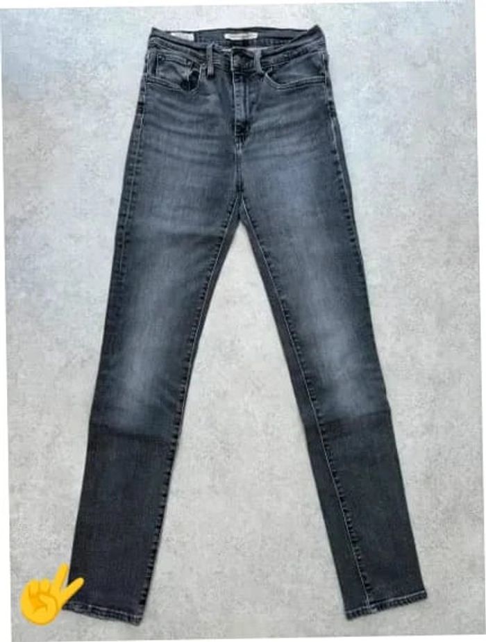 Jeans Levi's 724 W24 FR34 coupe skinny noir Femme Women pan593b - photo numéro 3