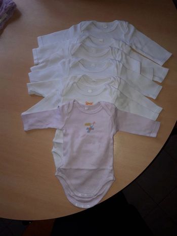 Lot de 7 bodies 62 cm