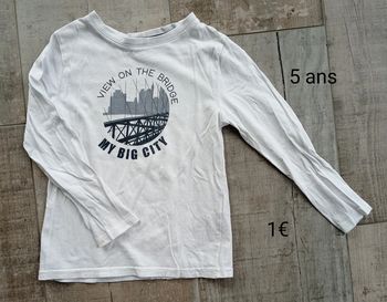 Tee shirt manches longues 5 ans garçon