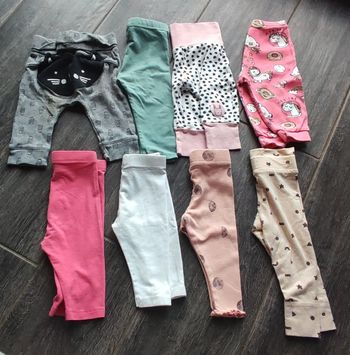 Lot 8 leggings fille 6 mois
