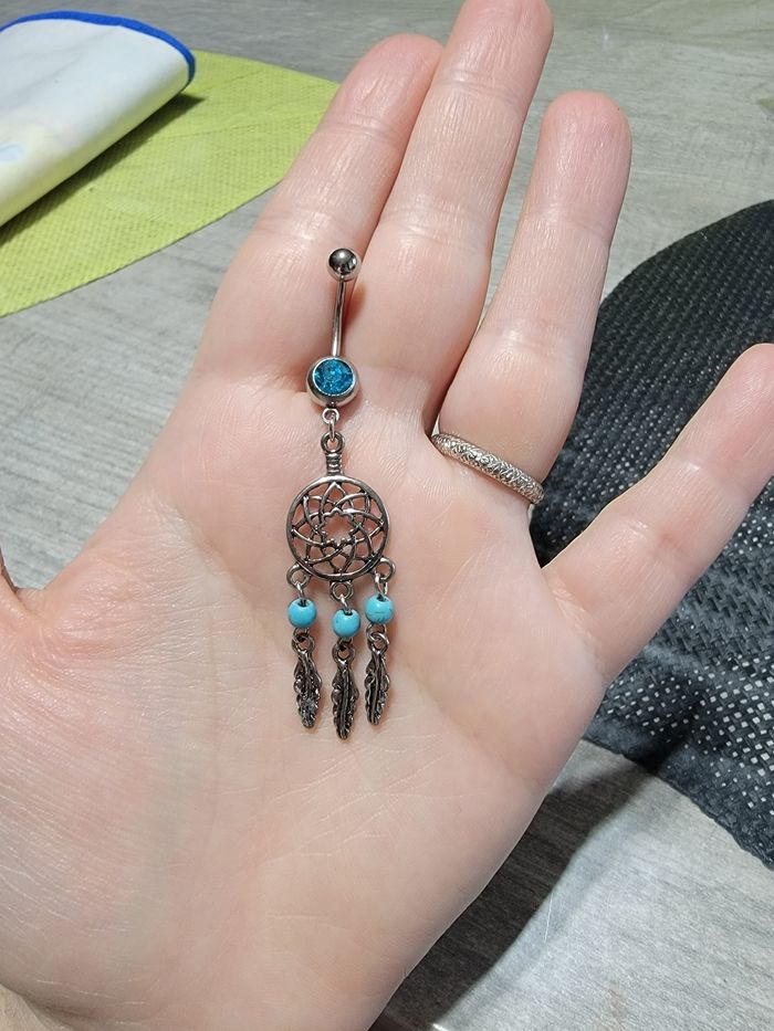 Piercing nombril attrape rêve - photo numéro 2