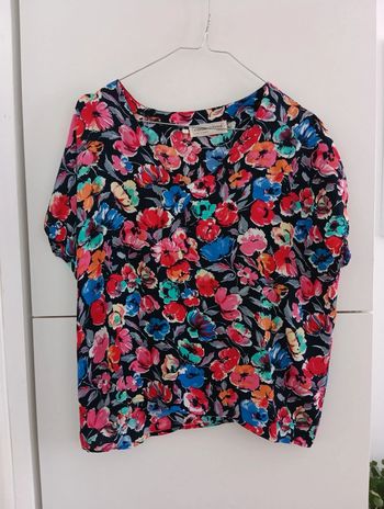 Blouse vintage multicolore