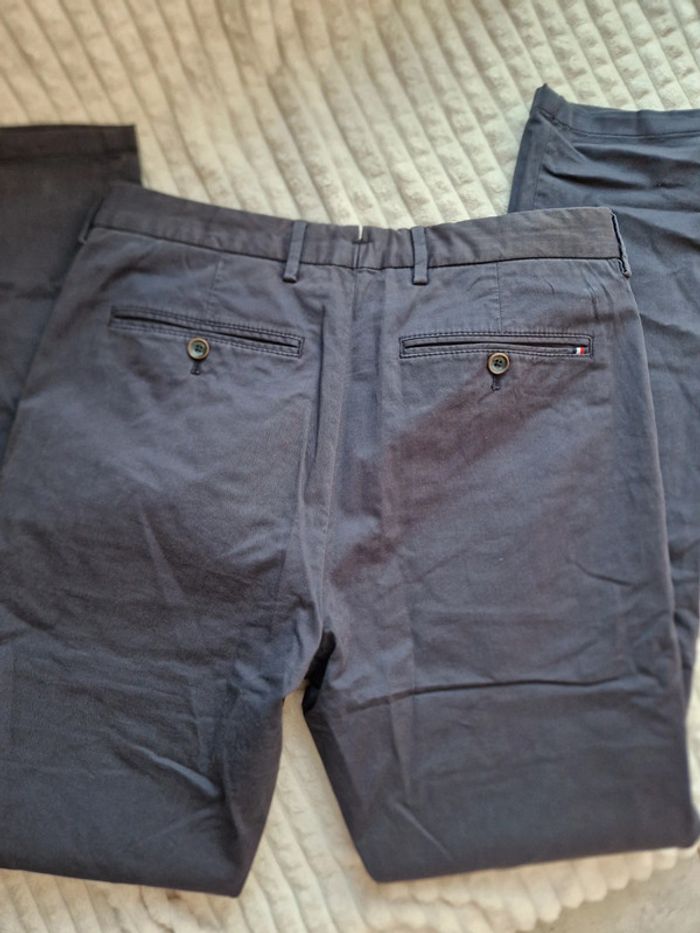 Pantalon chino bleu marine Tommy Hilfiger homme - photo numéro 3