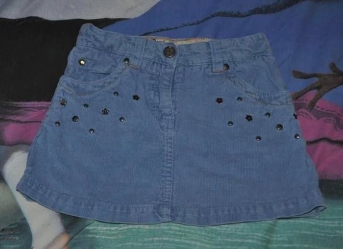 Jupe velours sergent major 6 ans fille