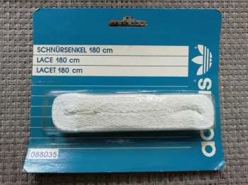 Lacets shoe lace Adidas blanc white vintage retro collection