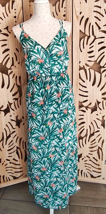Robe imprimée fleurs façon cache coeur T 34 Kiabi