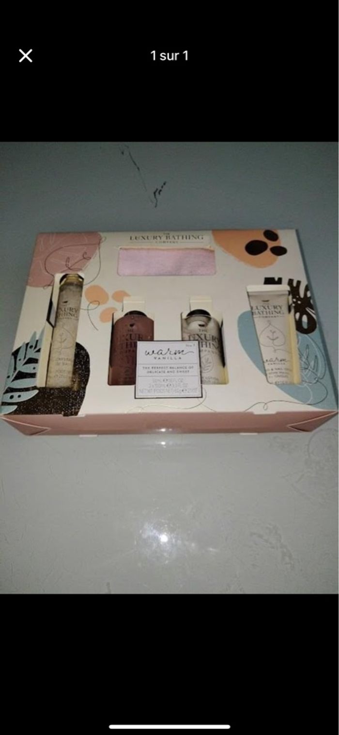 Coffret beauté vanille