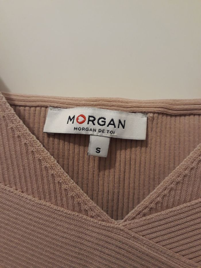 Robe Epaules dénudées Rose Nude Morgan - photo numéro 4