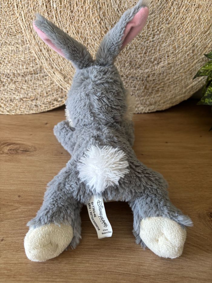 Doudou lapin Panpan couche gris blanc Disneyland Paris - photo numéro 4