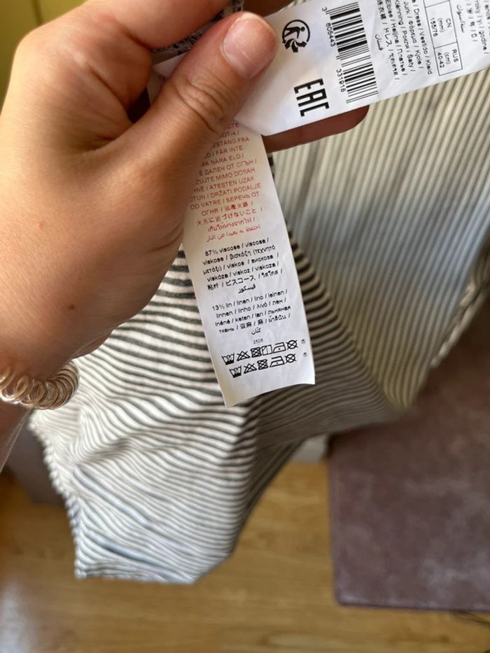 Robe-chemise rayée IKKS - Taille S (14 ans / 158 cm) - photo numéro 8