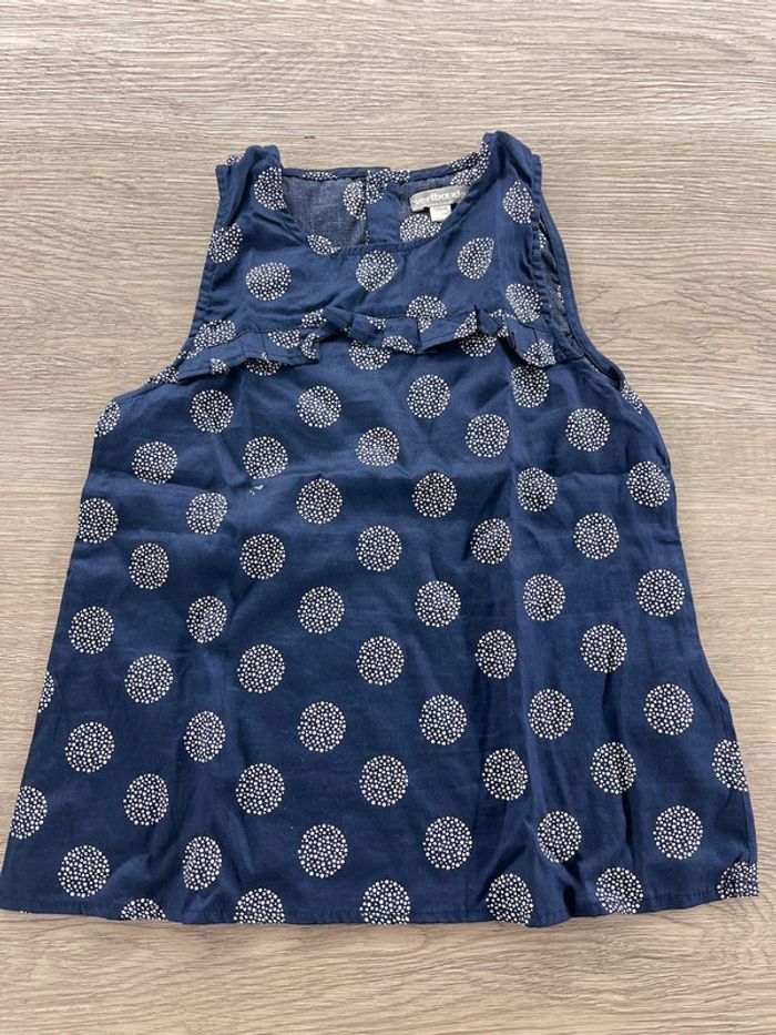 T-shirt, sans manches bleu marine, Vertbaudet  8 ans