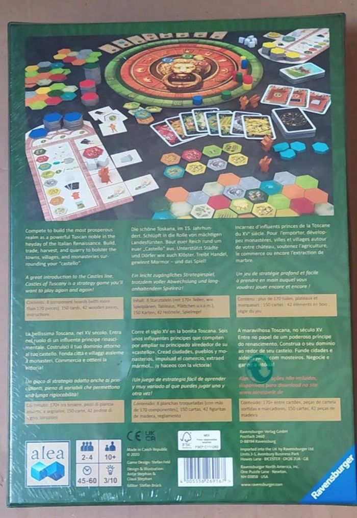 Les Châteaux De Toscane - Jeu de société sous emballage - Prix Ferme - photo numéro 2