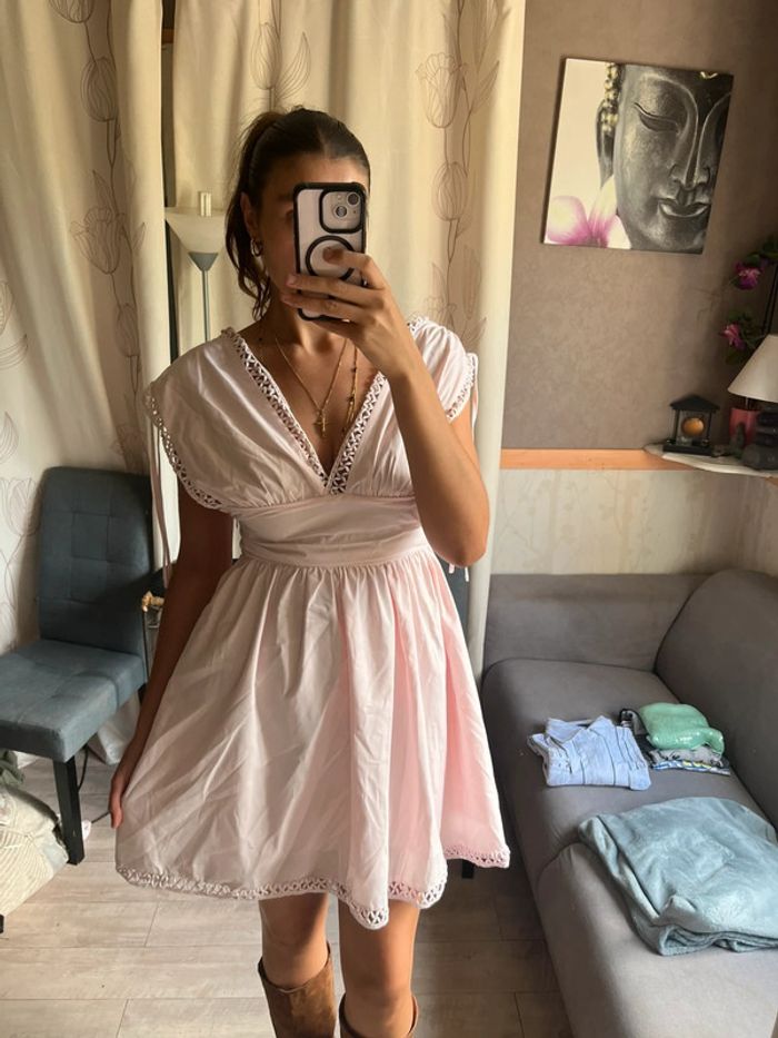 Robe patineuse western country dentelle Lolita cute - photo numéro 2