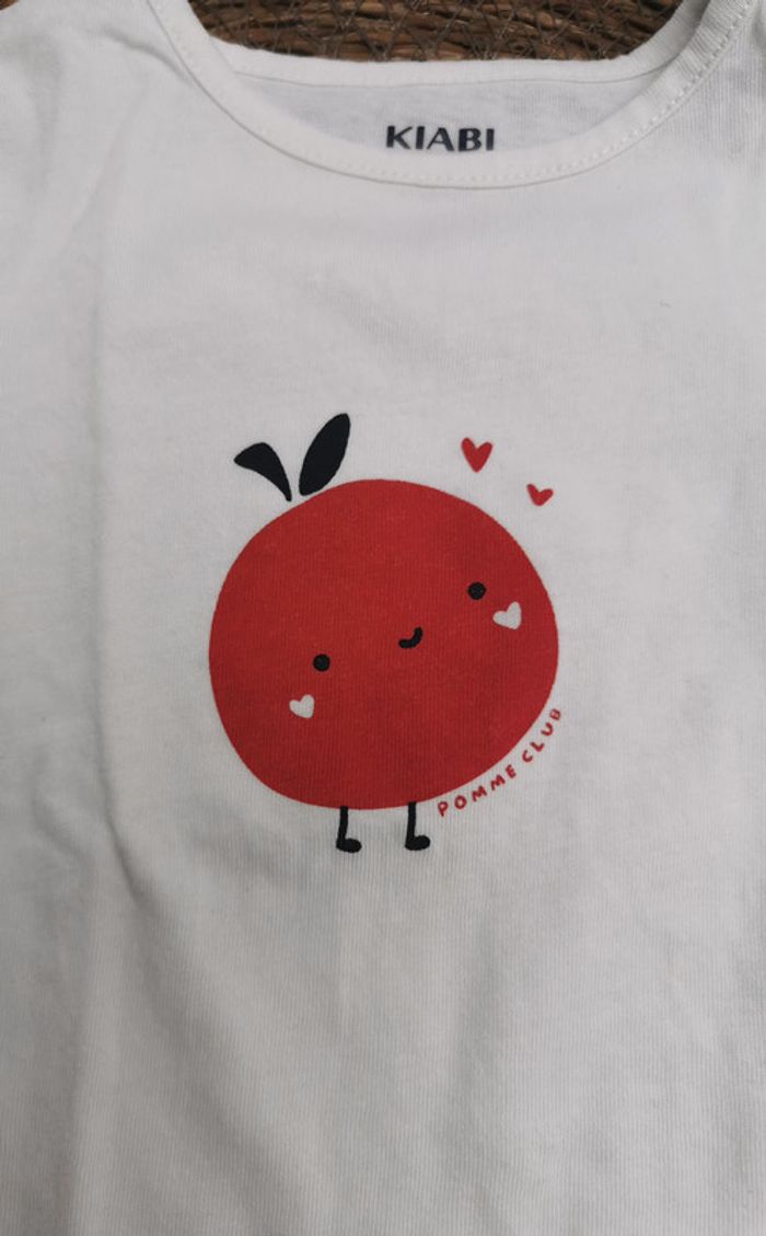 Lot 3 tee-shirt 👣 fille, 9 mois - photo numéro 4