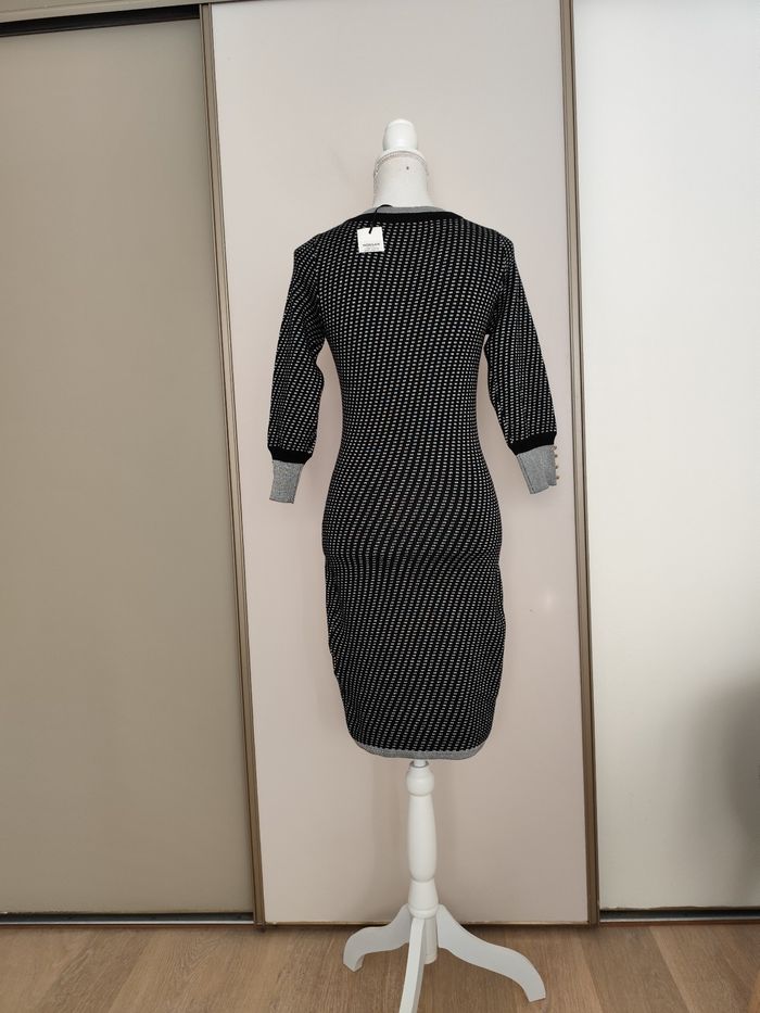 Robe neuve Morgan taille 36 maille noire et argentée automne hiver - photo numéro 6