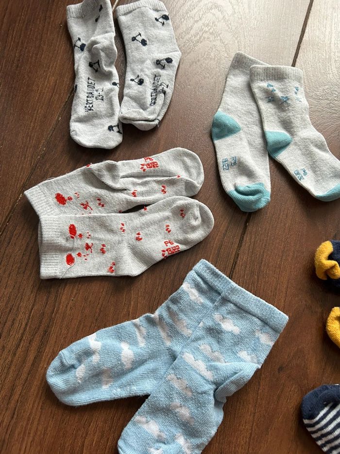 lot de 27 paires de chaussettes influx, vert baudet, petit bateau taille 21/23 et 19/22 - photo numéro 7