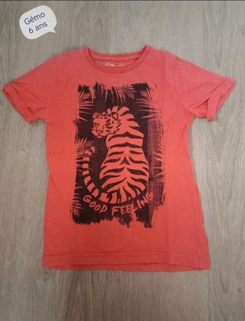 Tee-shirt motif tigre