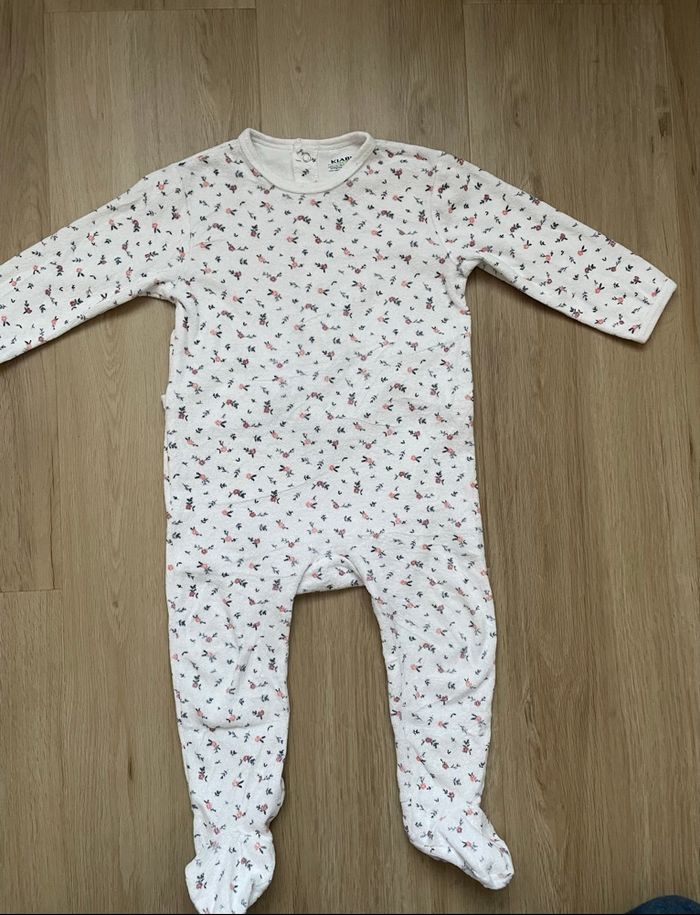 Pyjama Kiabi blanc liberty 24 mois