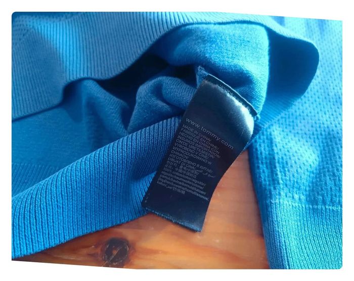 Pull coton Tommy Hilfiger bleu M - photo numéro 8