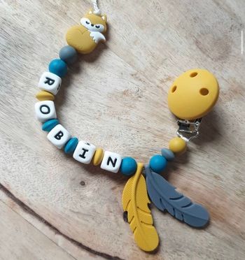 Attache tétine silicone