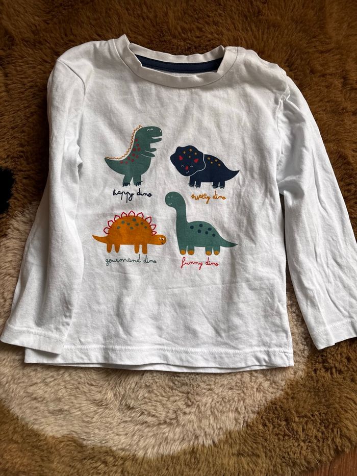 Ensemble chemise + tee shirt dinosaures IN Extenso t.12m - photo numéro 2