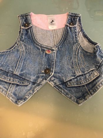 Veste sans manches en jean