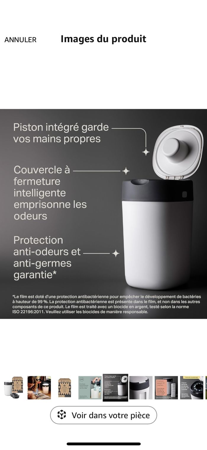 Tommee Tippee Poubelle à couches Twist & Click - photo numéro 2