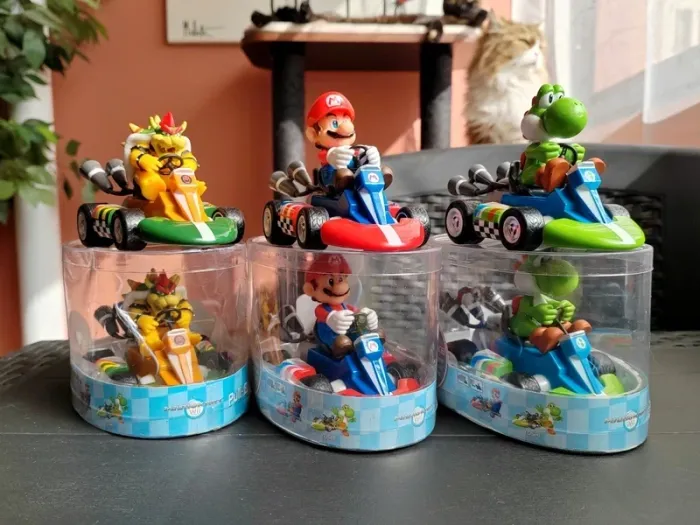 Lot de 3 Figurines Mario Kart à propulsion - Nintendo - Mario, Yoshi, Bowser - photo numéro 8