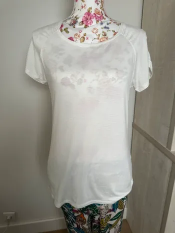 T-shirt blanc basique Jacqueline Riu