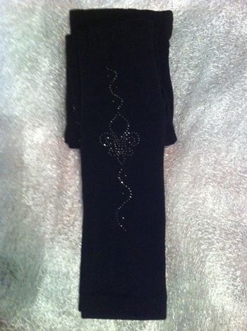 Faby27800 collant sans pieds, épais, fleur de lys t 38