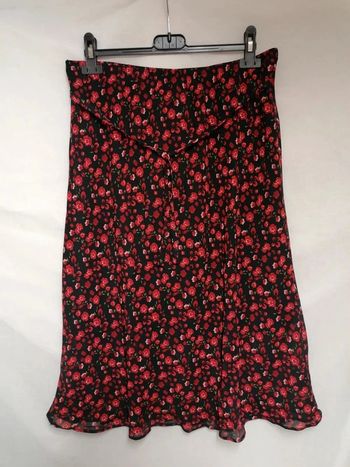 Jupe fleurie Taille Unique mesures en photos
