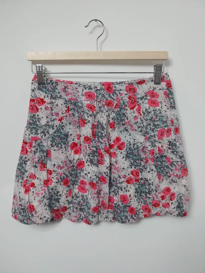 Jupe courte à fleurs Comptoir des Cotonniers 34