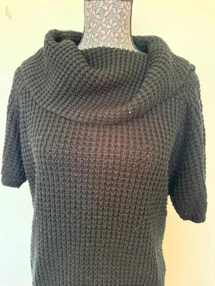 👗 Pull grosse maille noir taille 40/42 - photo numéro 2