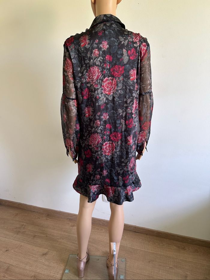 Robe fleurie à manches longues Morgan taille 36 jamais portée - photo numéro 6