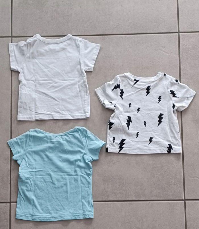 Lot de 3 tee-shirts garçon - taille 12 mois - photo numéro 2