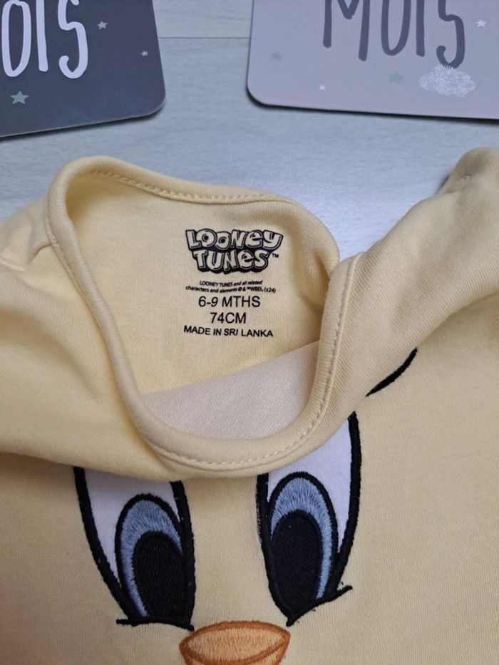 Pyjama looney tunes 6-9 mois / 74 cm - photo numéro 3