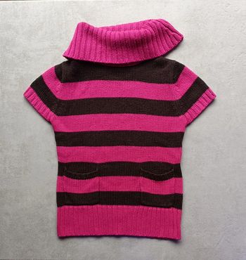 Pull robe manches courtes à col roulé - 4 ans