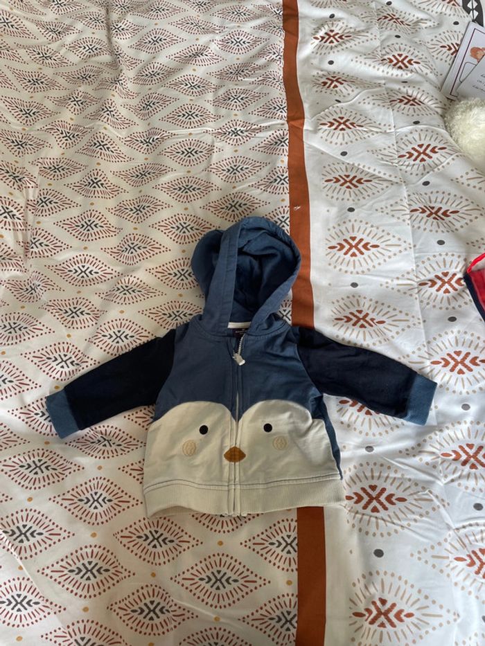 Sweat-shirt zippé sergent major 3 mois