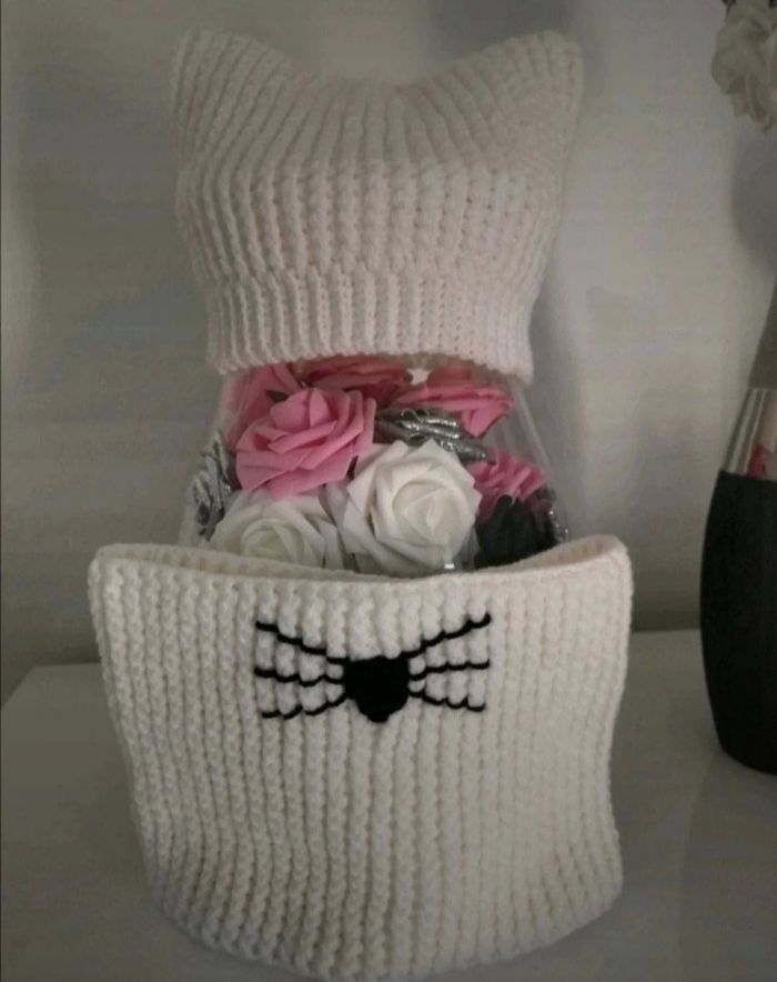 Ensemble bonnet et snood chat taille 2-4 ans