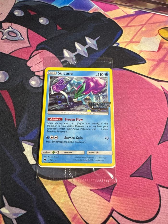 Carte Pokémon suicune stamp en anglais