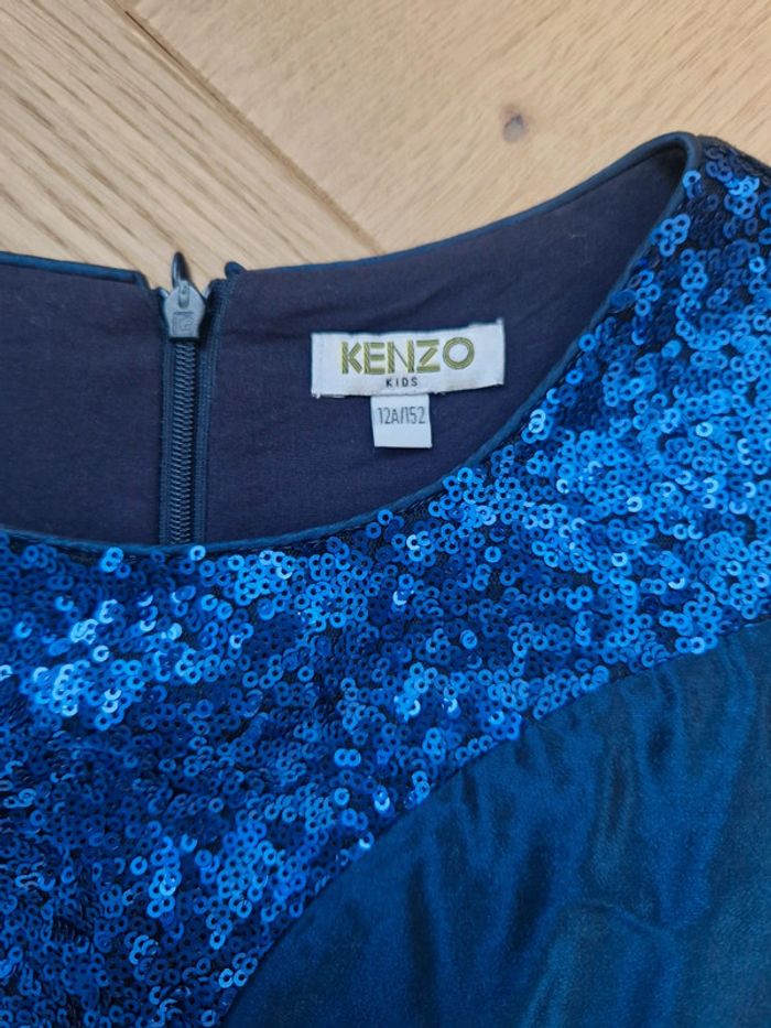 Robe fille 12 ans bleu Kenzo - photo numéro 2