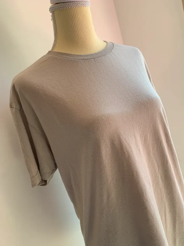 T-shirt beige basique FSBN – Taille L - photo numéro 2