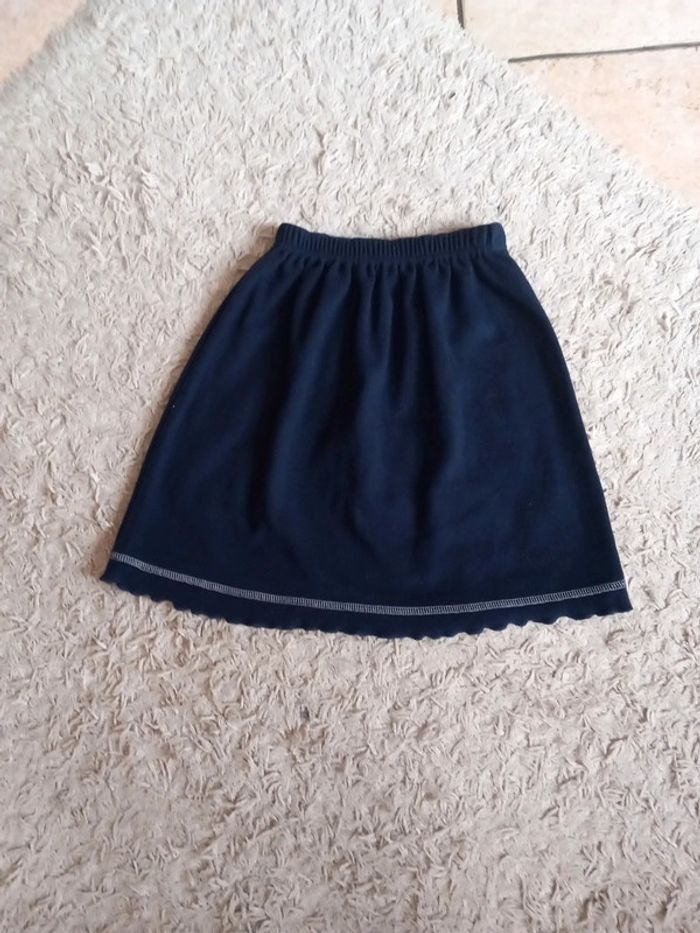 Jupe 8ans bleu marine polyamide